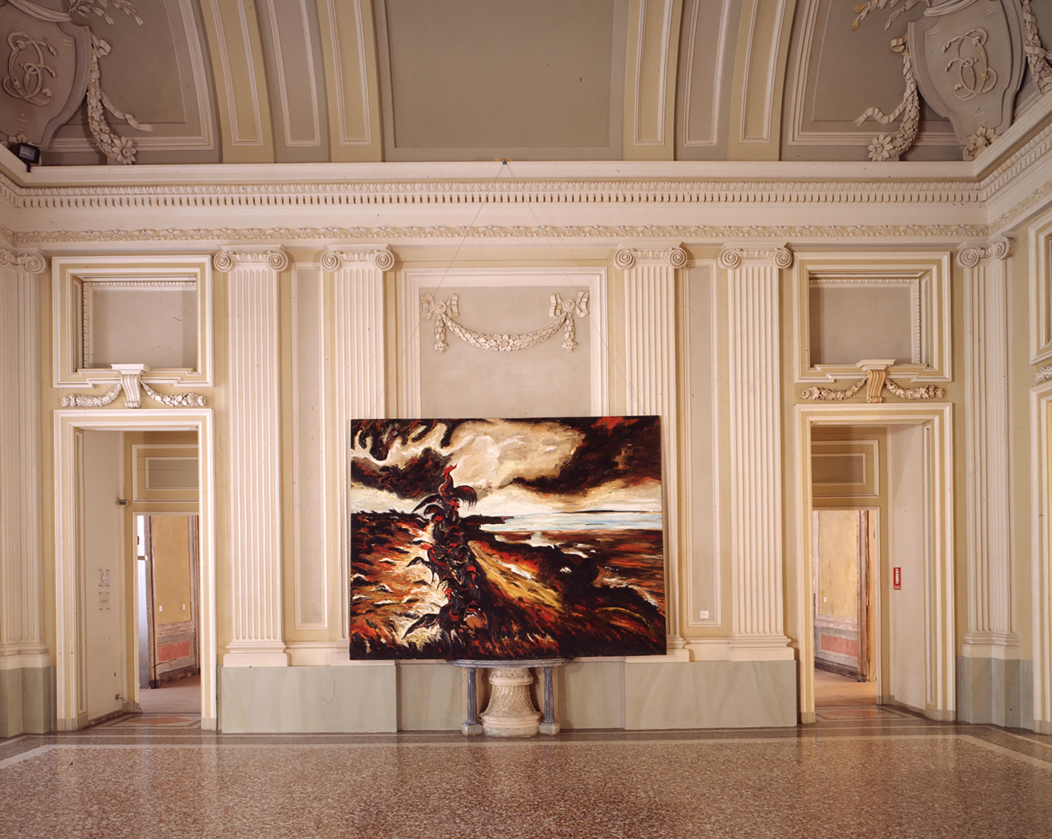 Enzo Cucchi, La fioritura dei galli neri (Piu00f9 vicino al sentimento degli dei), 1983